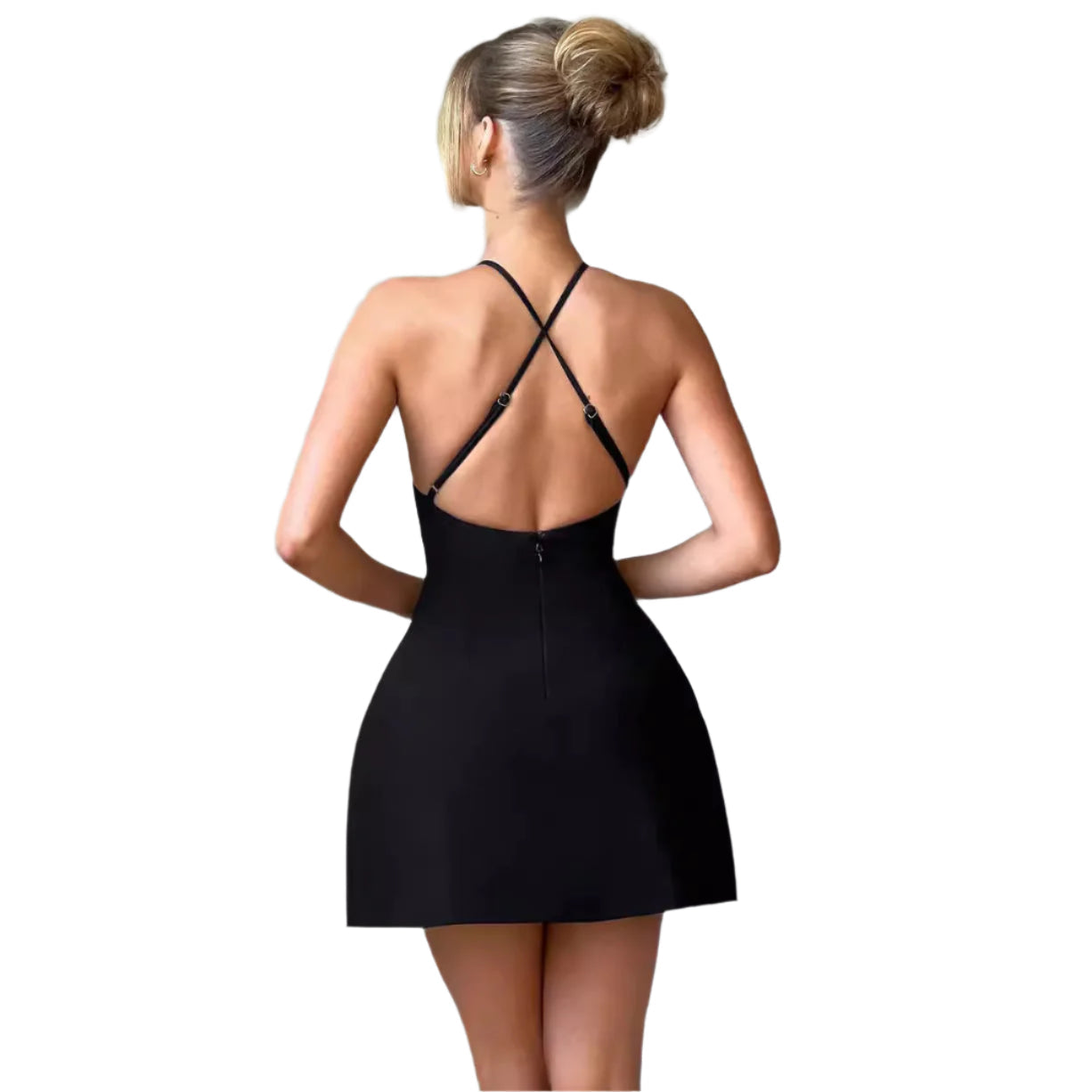 Rosalie - Diseño atractivo de halter, vestido ajustado al cuerpo