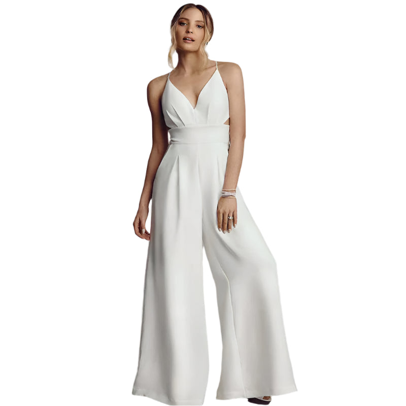 Esther – Eleganter Jumpsuit mit weitem Bein