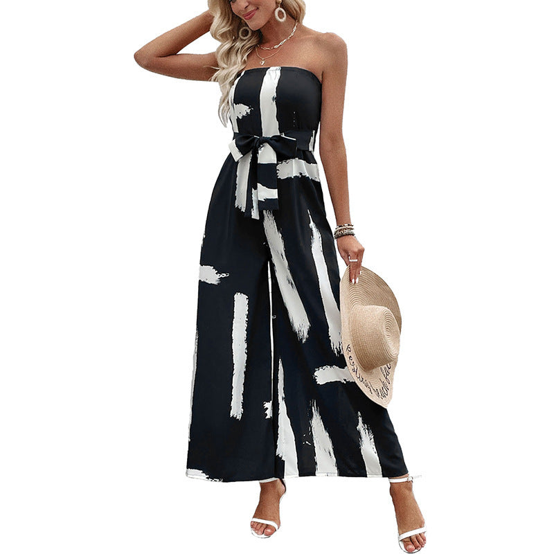 Cattleya - Mono sin hombros con pierna ancha