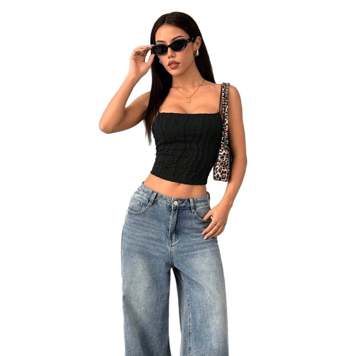 Zaria - Top con tirantes finos tipo espagueti