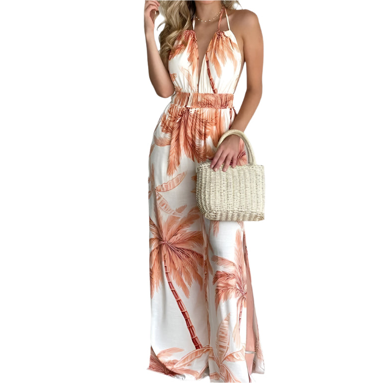 Leonore - diseño floral y un mono casual