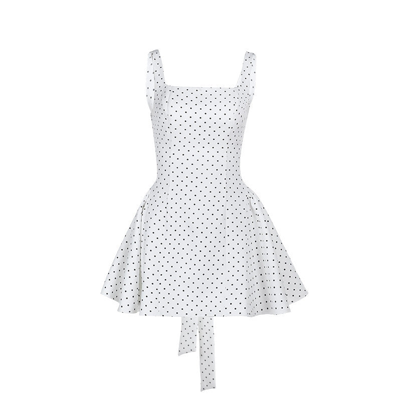 Madeleine - Vestido mini casual con lunares