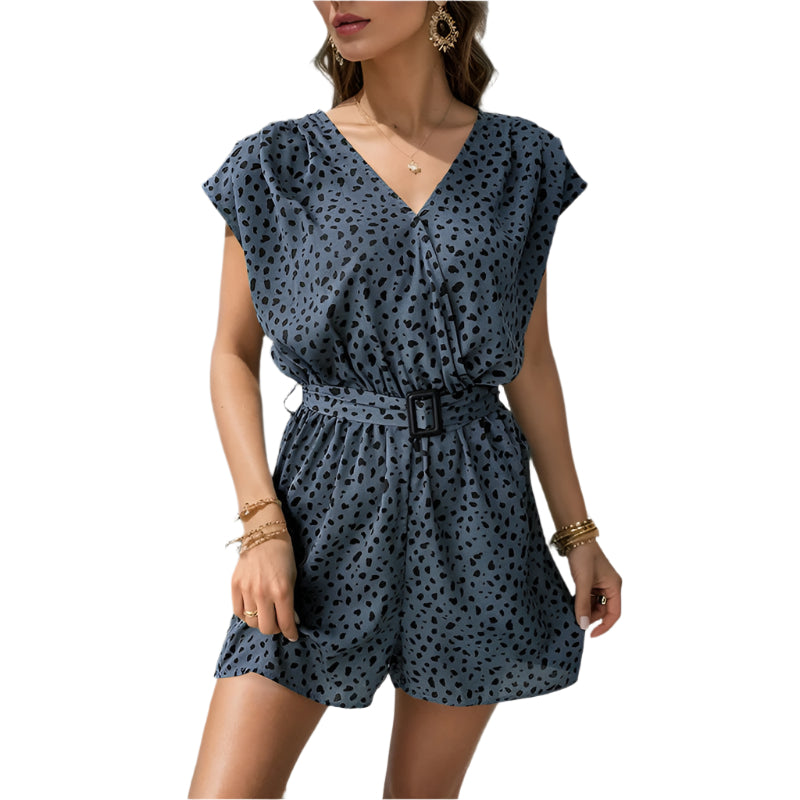 Jenna - Mono de moda con estampado de leopardo