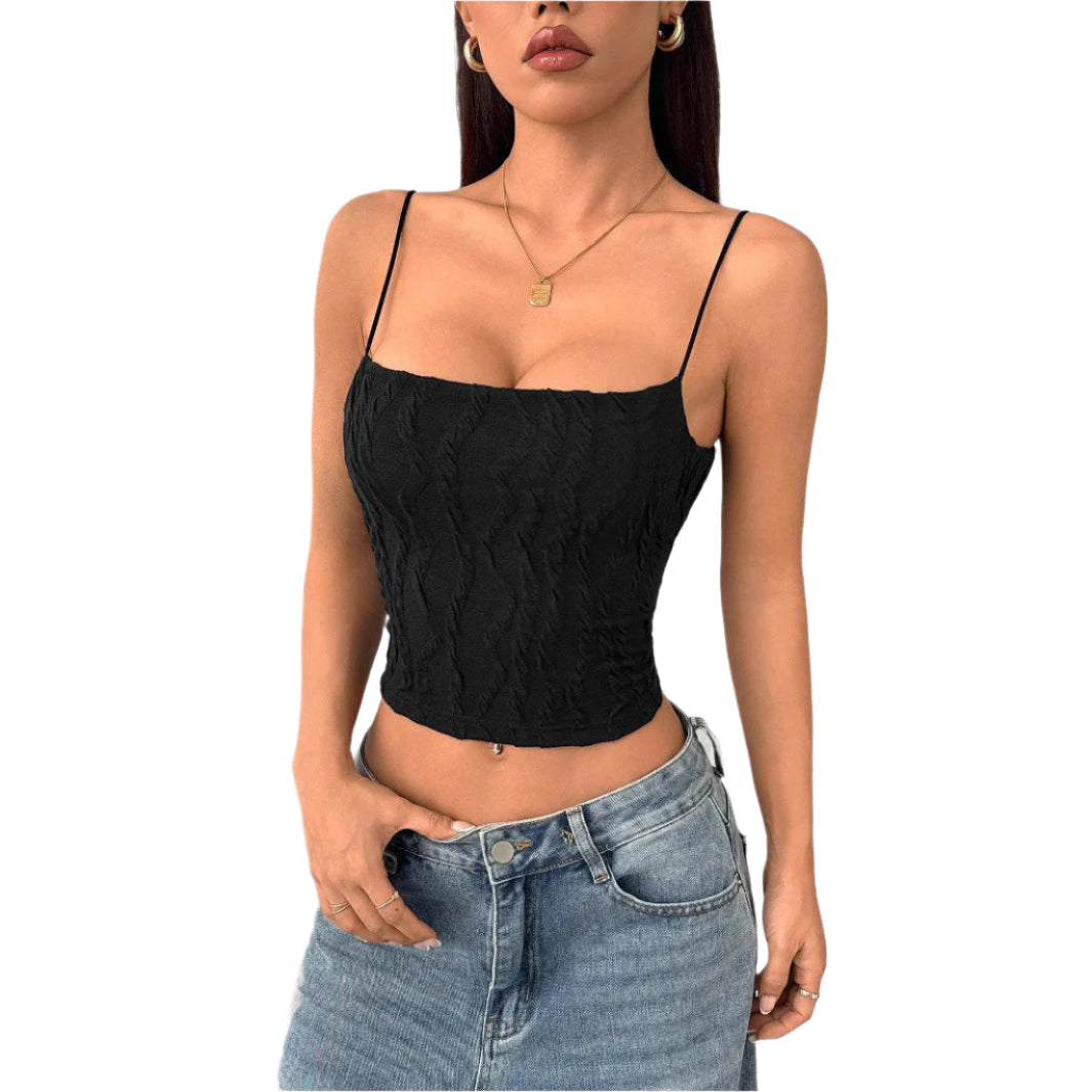 Zaria - Top con tirantes finos tipo espagueti