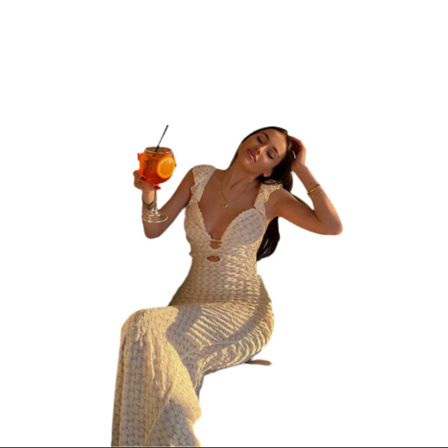 Mira-rose - Vestido bodycon innovador con escote