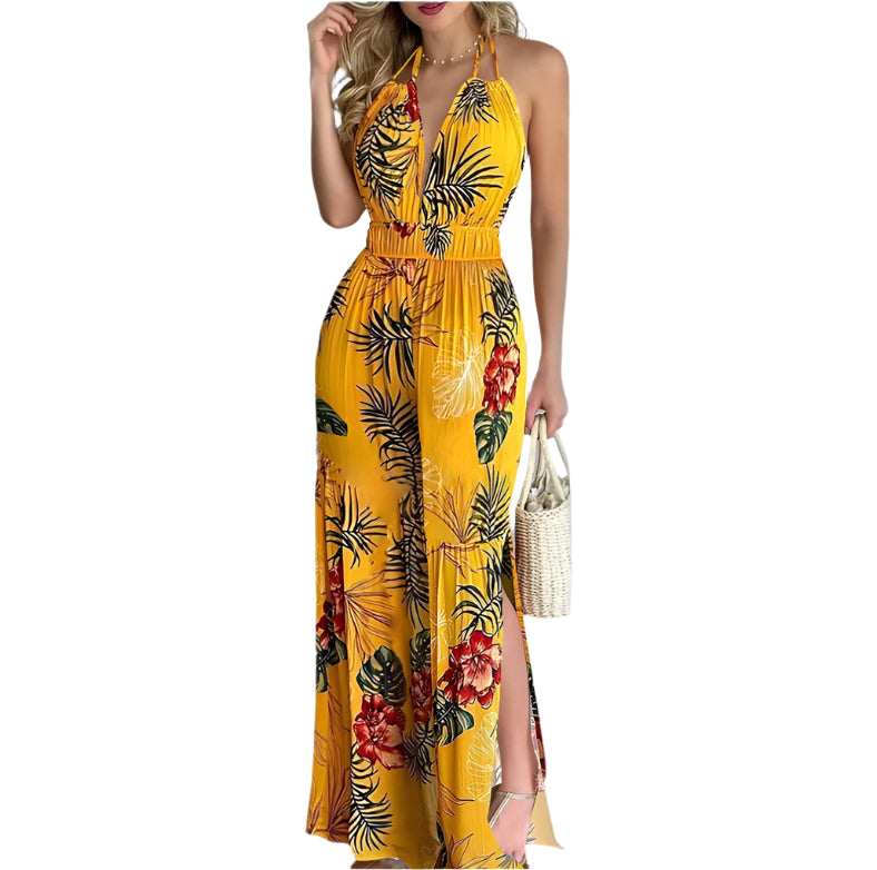 Leonore - diseño floral y un mono casual