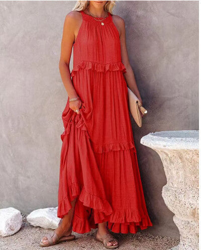 Celine - Vestido maxi de verano casual