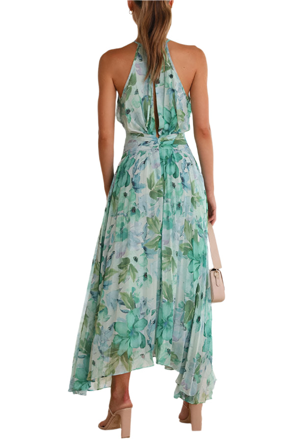 Sylvie – Moderne Maxikleid mit Neckholder