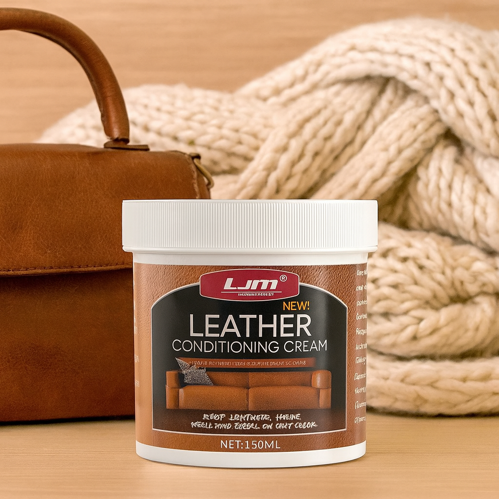 PureGloss | Set de cuidado para cuero con esponja para pulir para zapatos, bolsos, asientos de coche y chaquetas