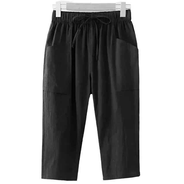 Janice – Pantalones de lino aireados con ajuste elegante