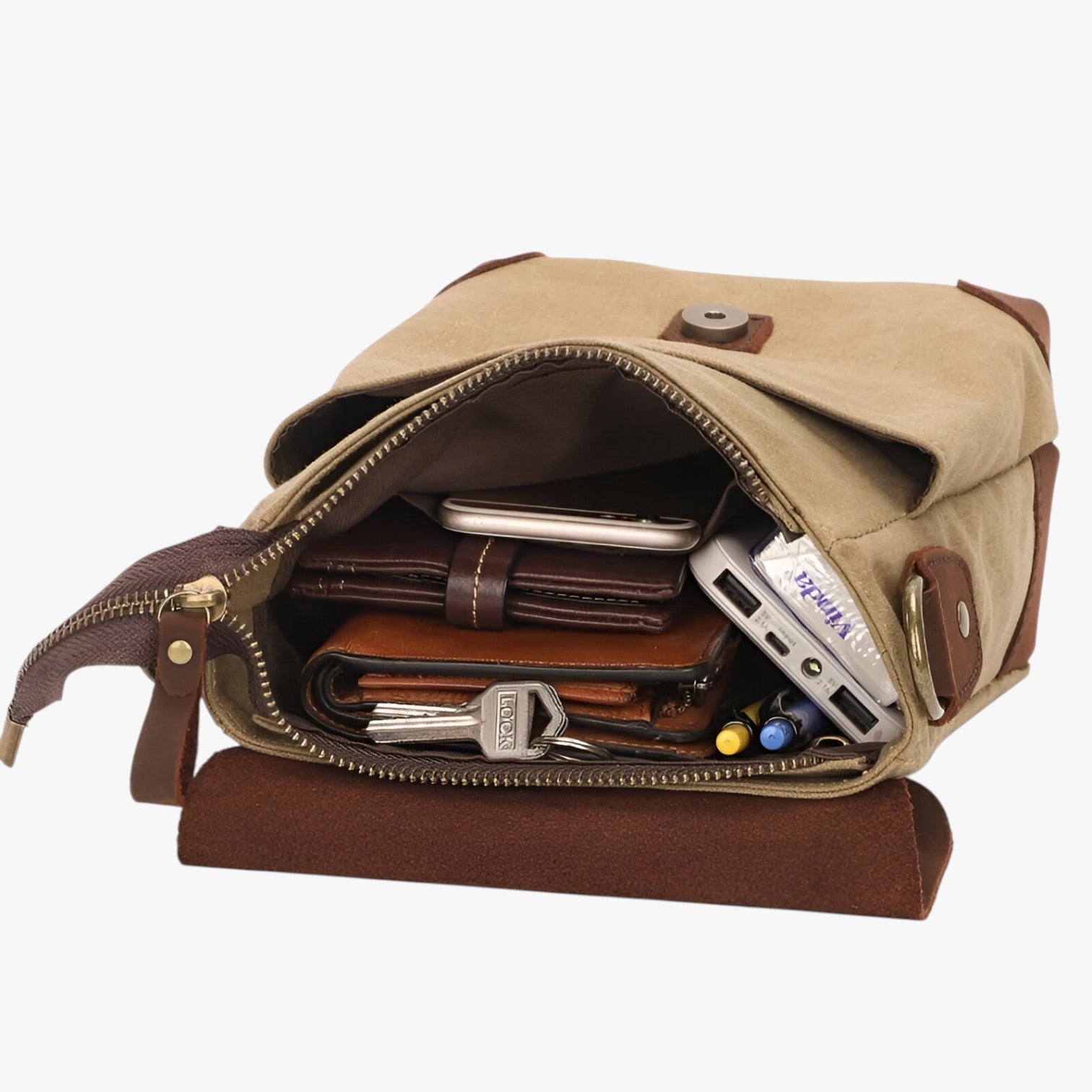 Anton - Borsa a tracolla classica in tela per uso versatile