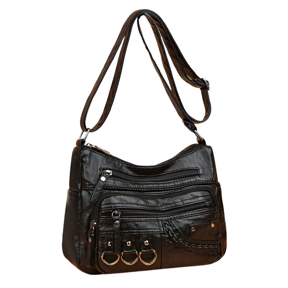 Benedikte - Retro PU-Leder-Handtasche