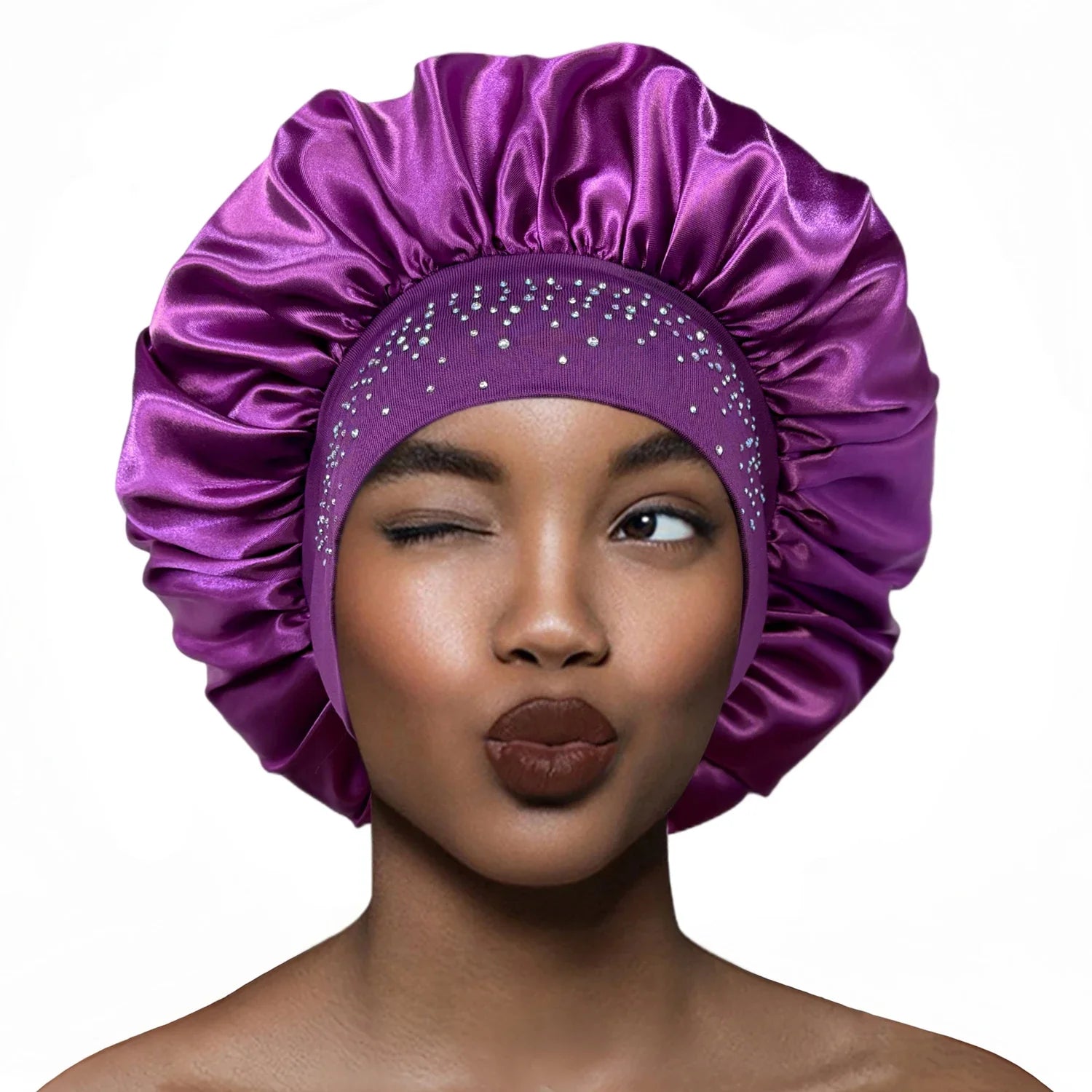 Aghi da cucito in raso con strass Luxus