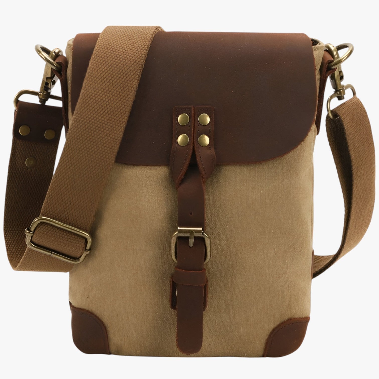 Anton - Klassische Schultertasche aus Canvas für vielseitige Verwendung