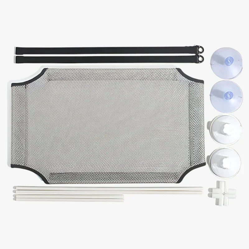 SunnyPaws - Fenster montiertes Katzenbett mit Saugnäpfen