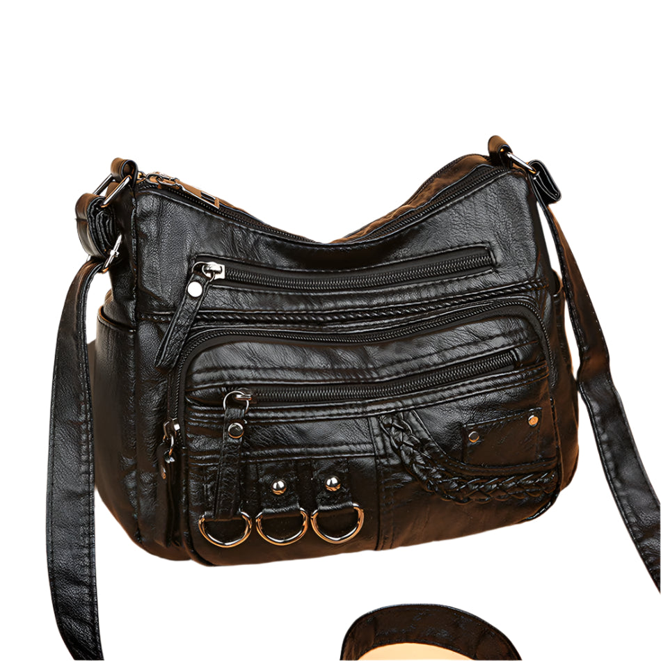 Benedikte - Retro PU-Leder-Handtasche