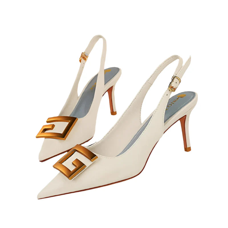 Myline – Tacones ajustables con tiras slingback