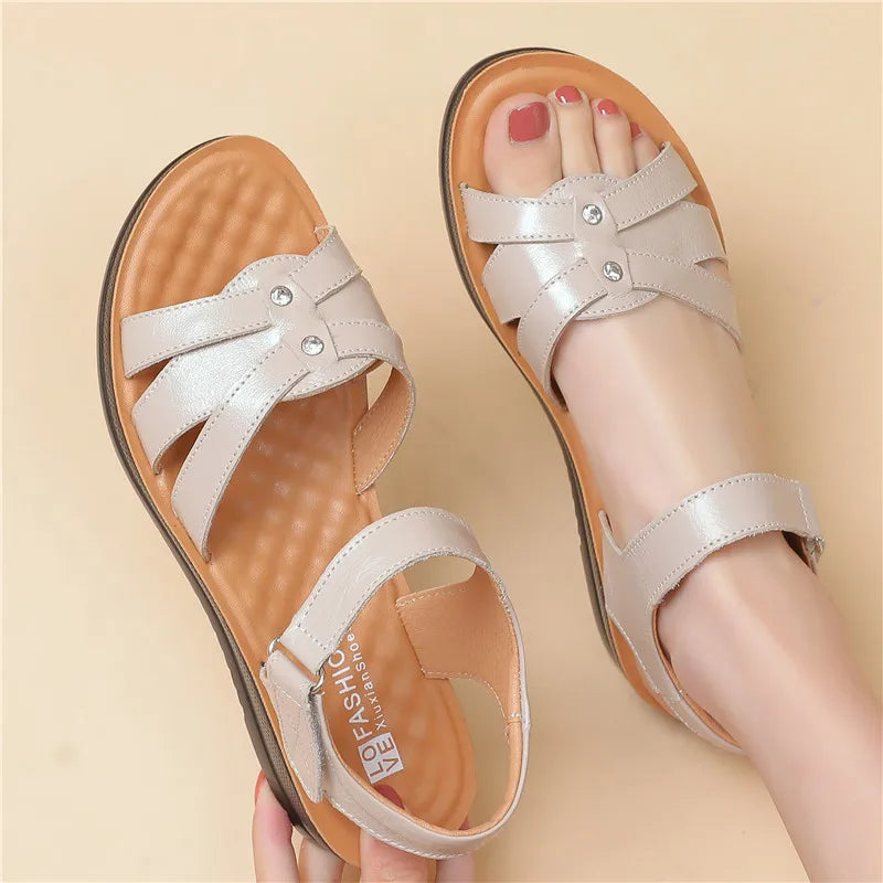 Tina Sommer Sandalen mit Niedrigem Absatz für Damen – Komfort und Stil