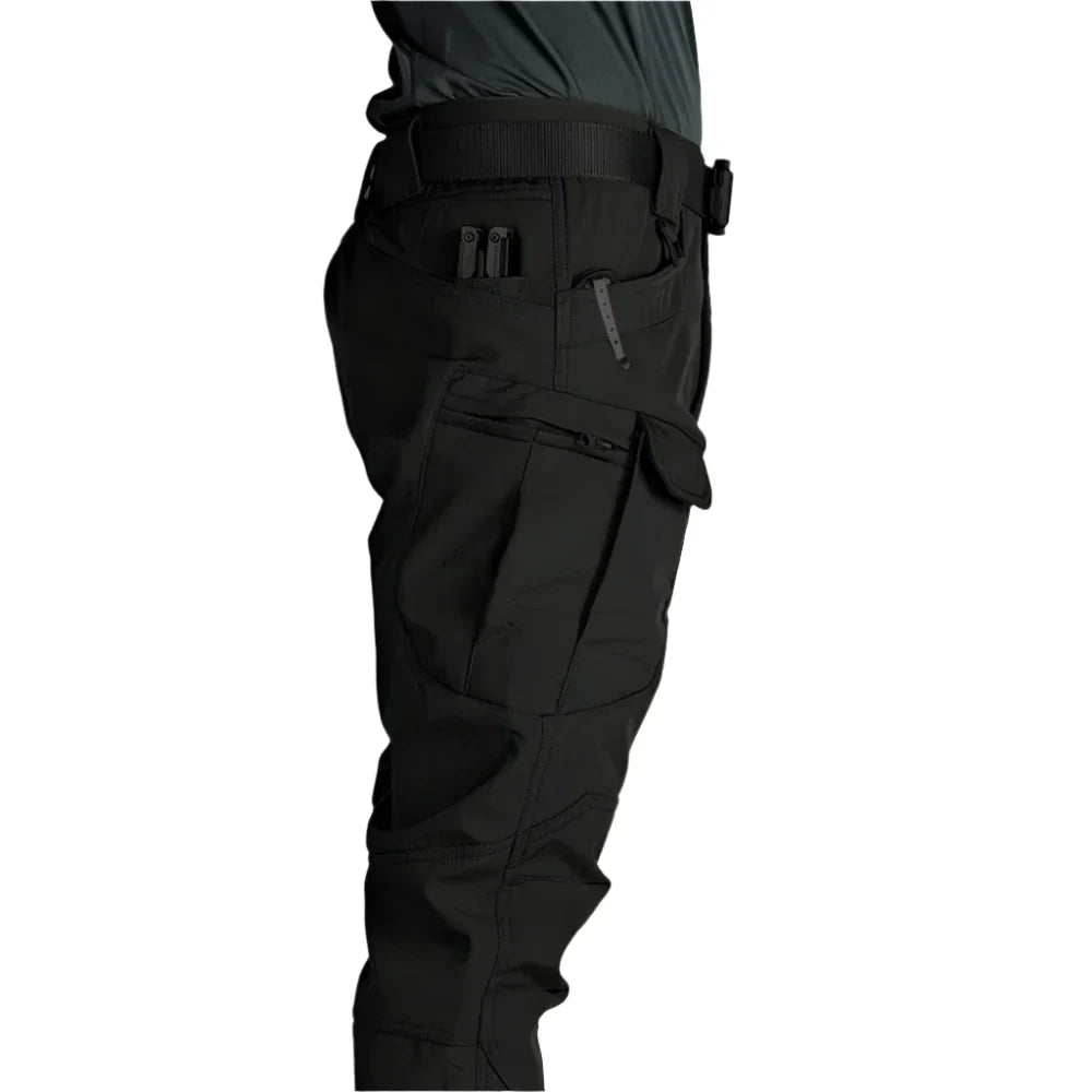 Lukas – Pantalon cargo en polaire pour homme avec jambe droite