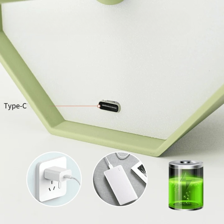 Luz nocturna LED para ojos con atenuación táctil de 3 colores