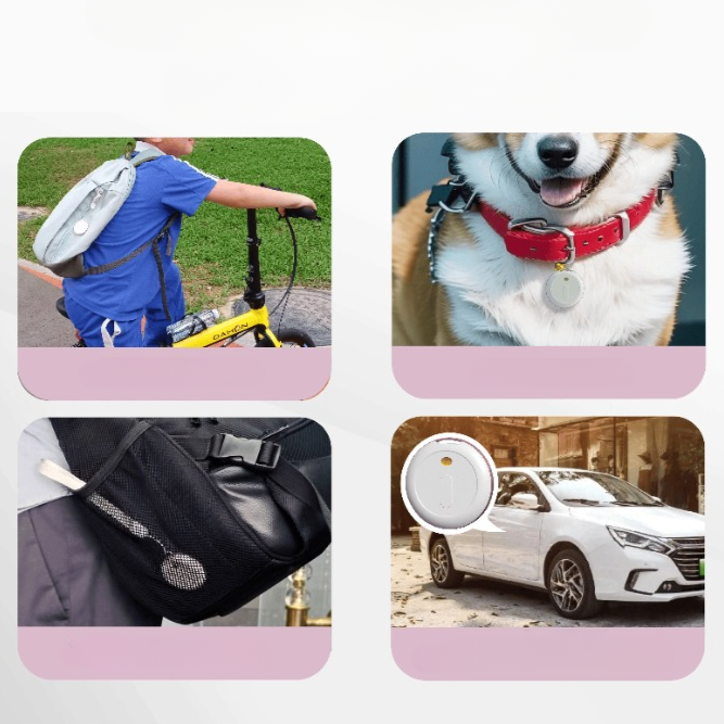 Mini Smart Tag Bluetooth-Gepäcktracker funktioniert mit Apple und Android