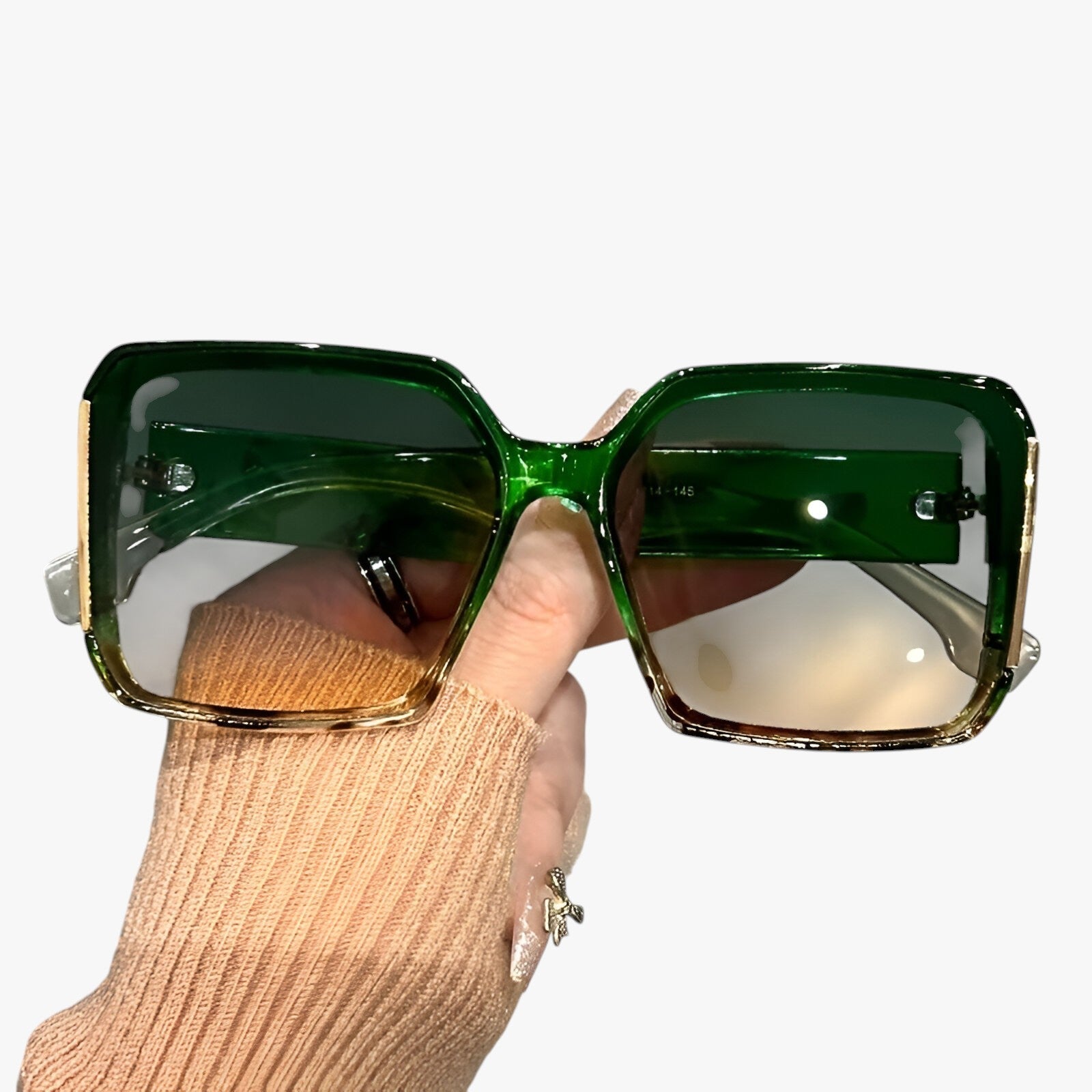 Elisabeth - Schicke übergroße quadratische Sonnenbrillen