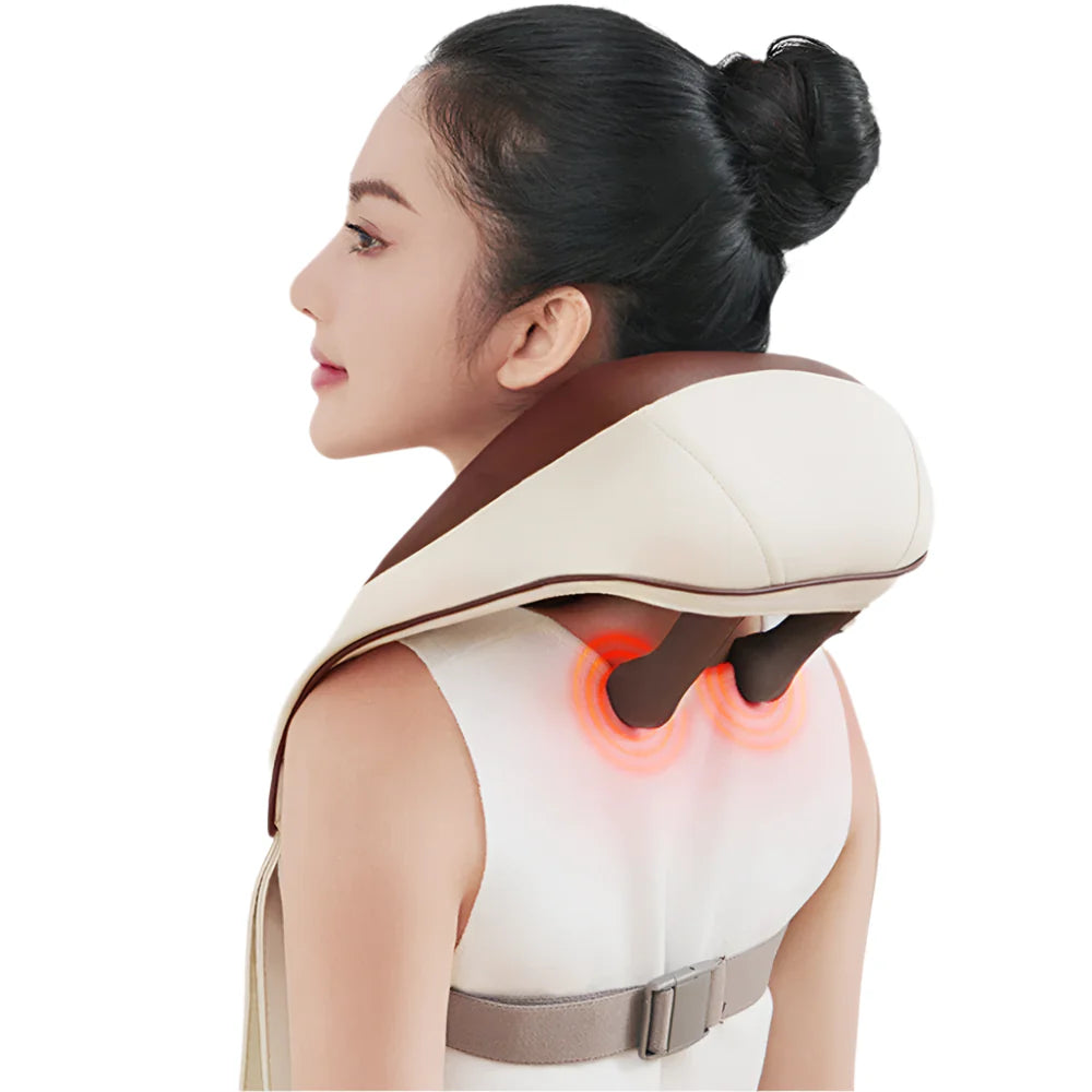 ThermaKnead - U-förmiges Tiefenmassagekissen für Nacken und Schultern