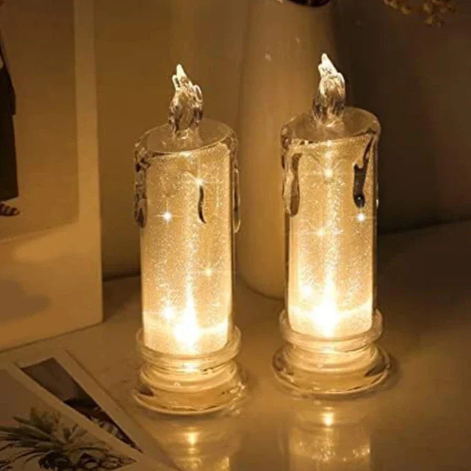 4 stk. LED-Lichter ohne Flamme