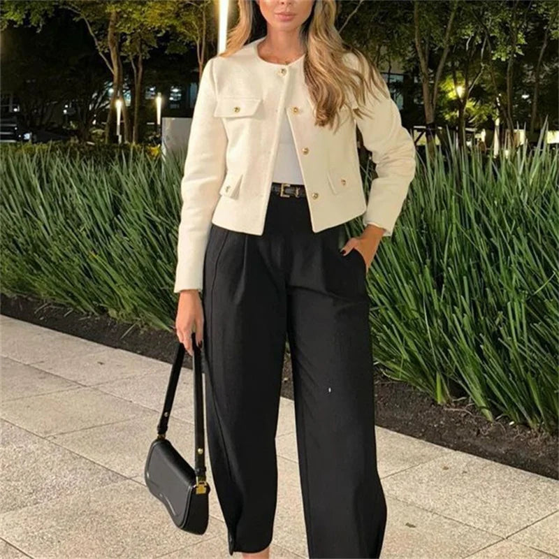 Janelle – Vintage Cropped Jacke