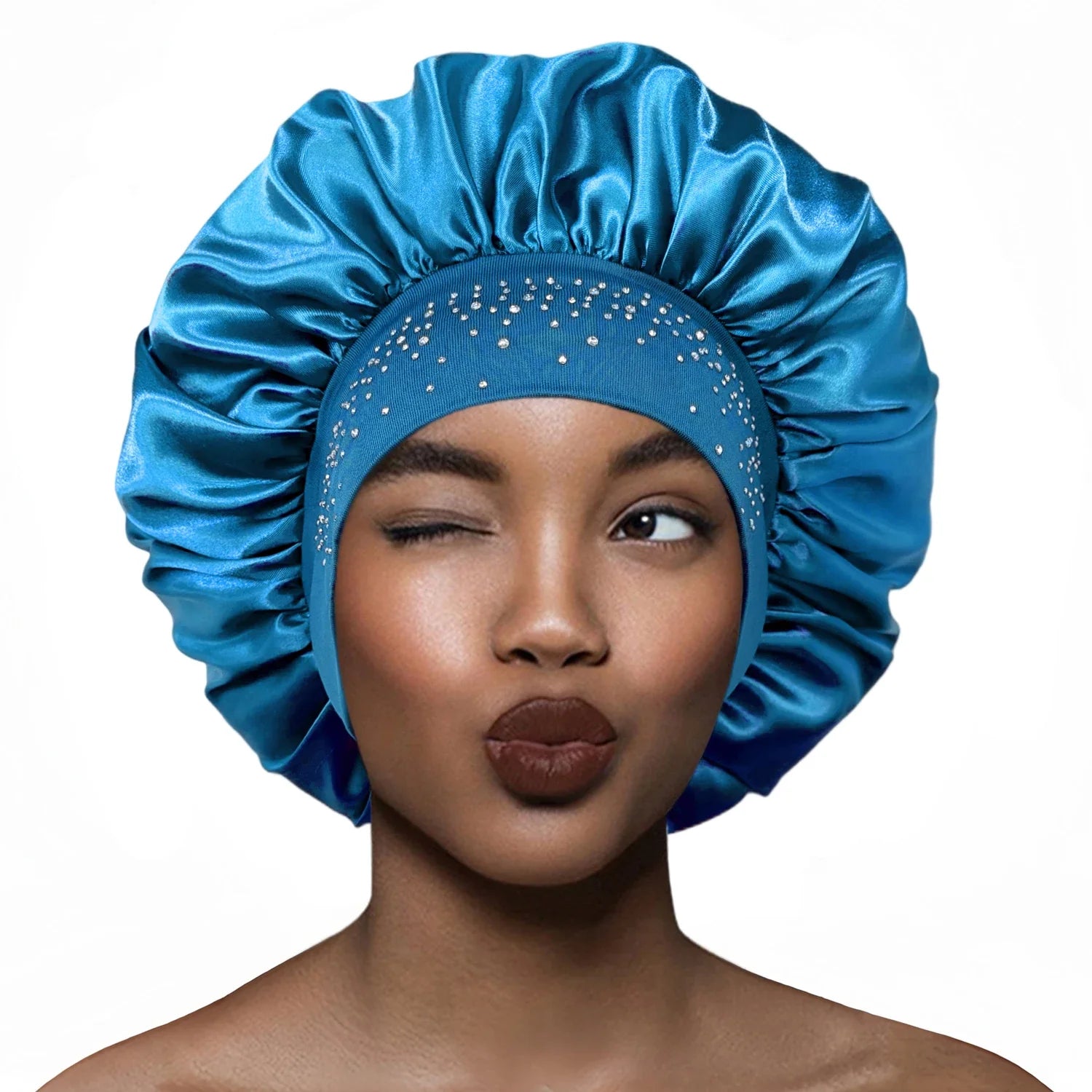 Aghi da cucito in raso con strass Luxus