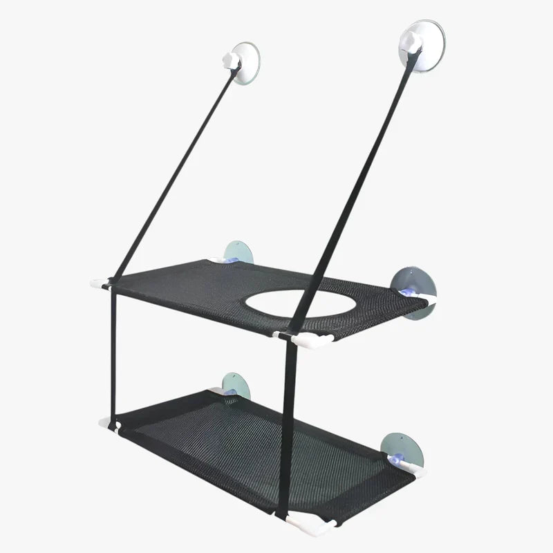 SunnyPaws - Fenster montiertes Katzenbett mit Saugnäpfen