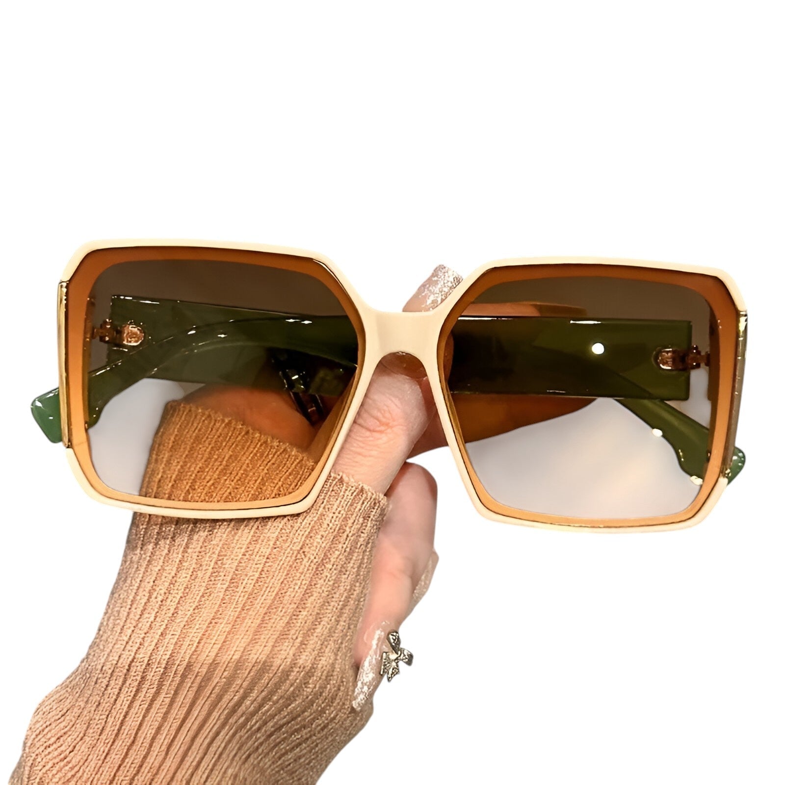 Elisabeth - Schicke übergroße quadratische Sonnenbrillen