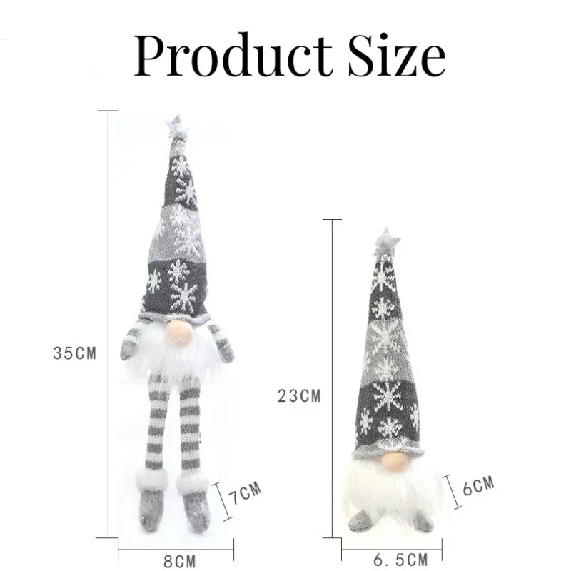 Veilleuse poupée sans visage gnome de Noël