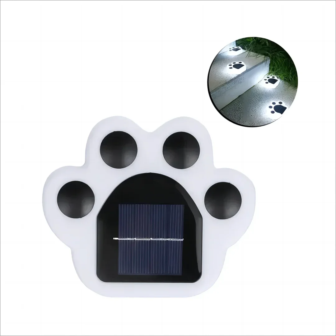 PawGlow – Solarbetriebene Pfotenabdruck-Wegbeleuchtung