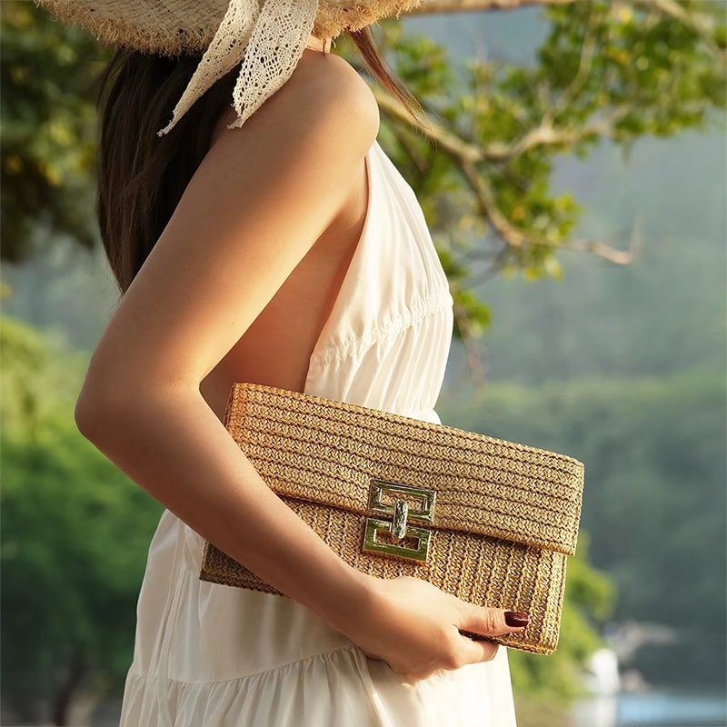 Robin – Elegante rechteckige Clutch-Handtasche