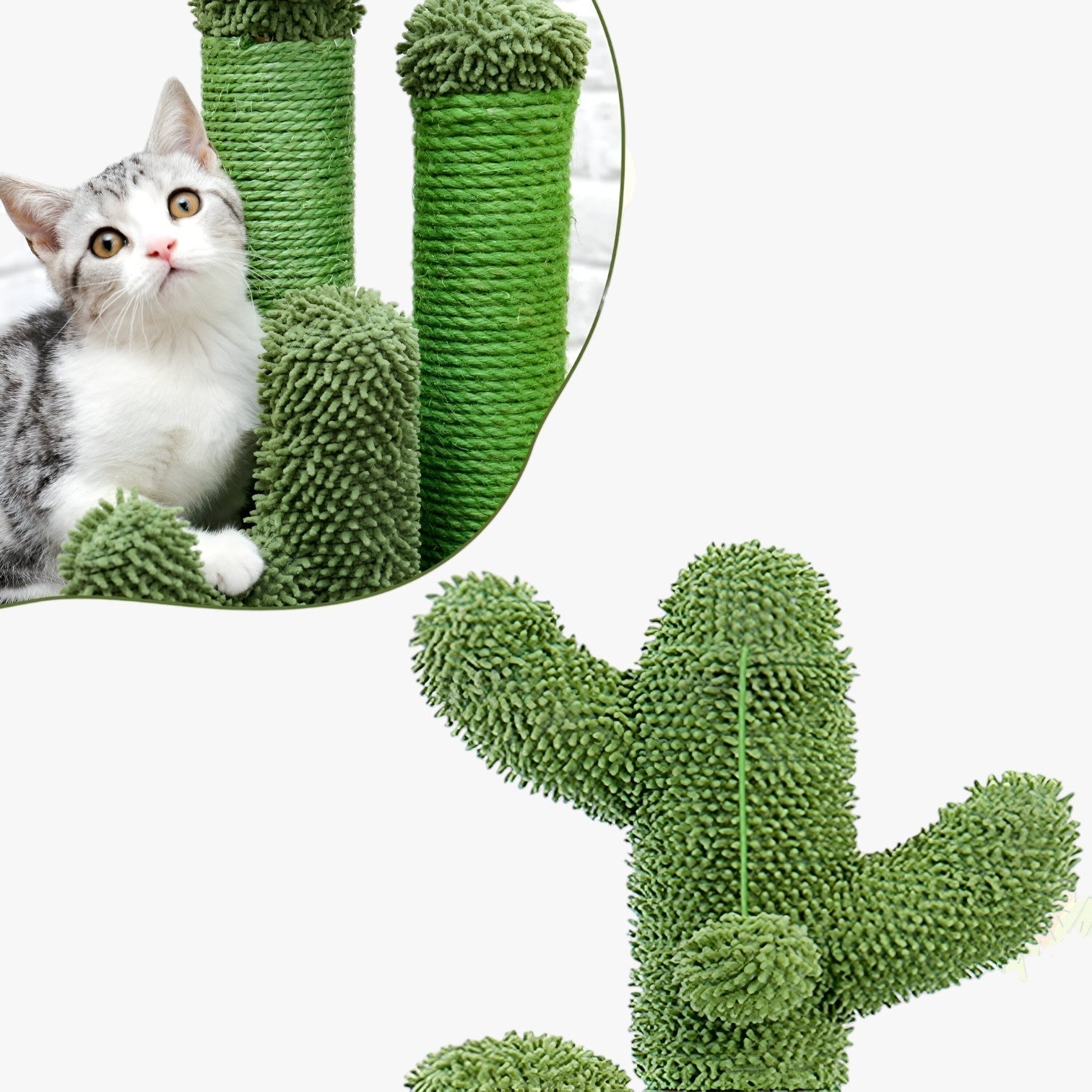 CactusClimb - Kaktusformiges Kratzbaum für Katzen mit Lustigem Design