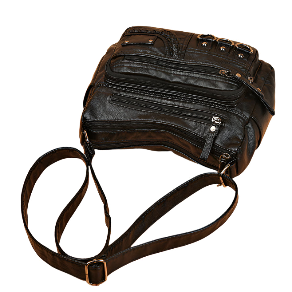 Benedikte - Retro PU-Leder-Handtasche