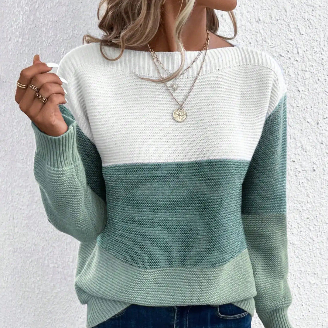 Isabel – Suéter relajado con cuello redondo para máxima comodidad