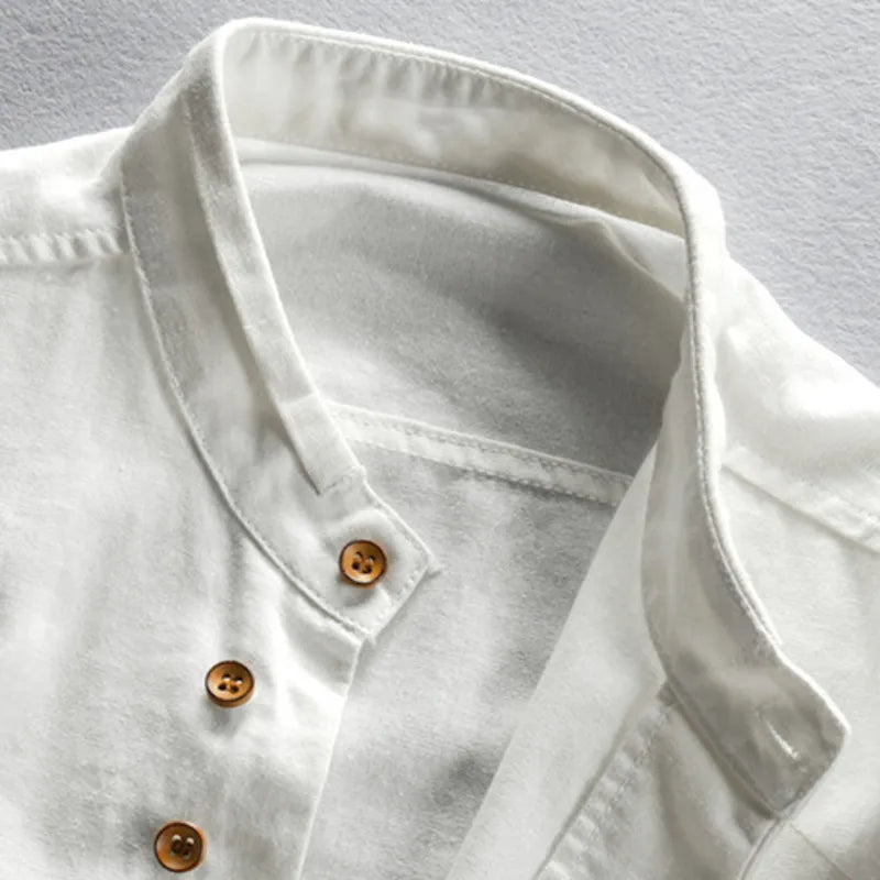 Nicklas - Slim Fit Hemd mit Stehkragen