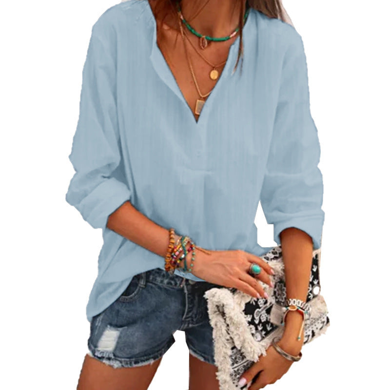 Matilda camicetta con colletto risvoltato