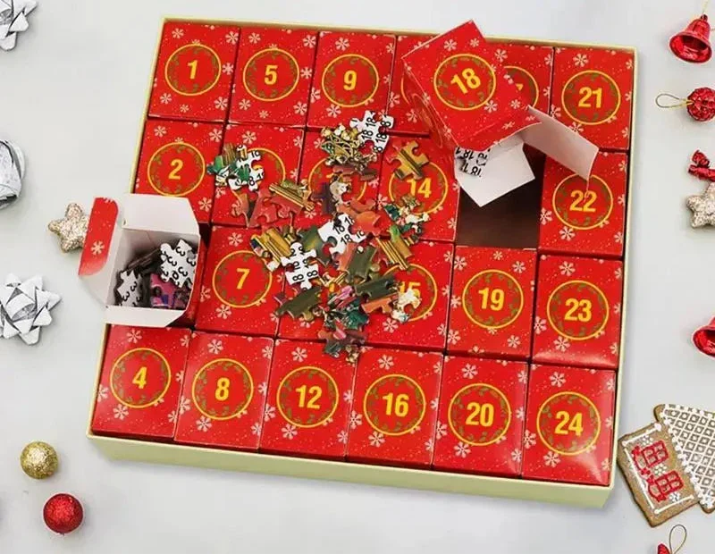 Adventskalender mit Puzzles zum Countdown bis Weihnachten
