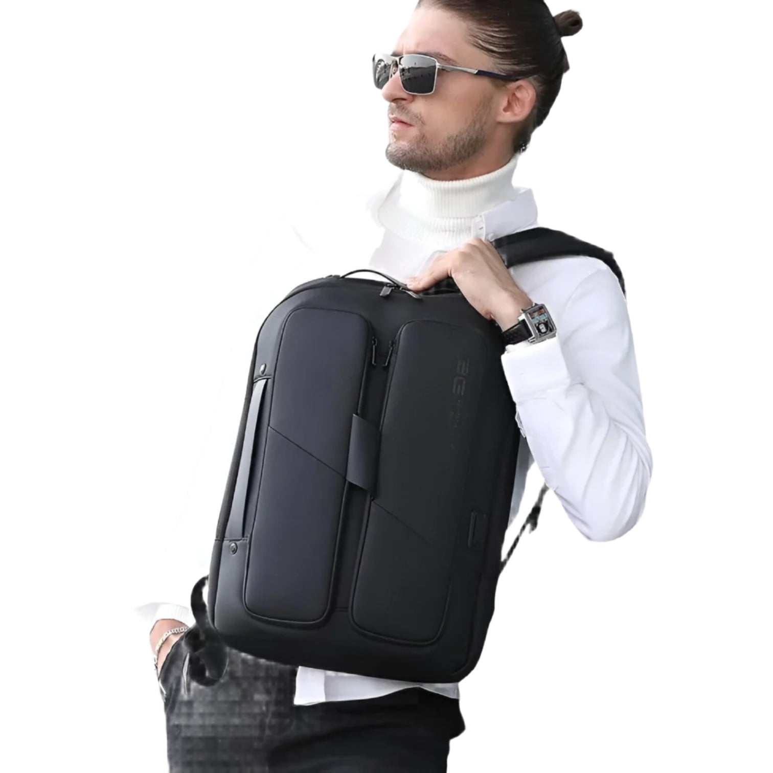 Daniel - Fortschrittlicher wasserdichter Laptop-Rucksack mit versteckten Reißverschlüssen und USB-Ladeanschluss