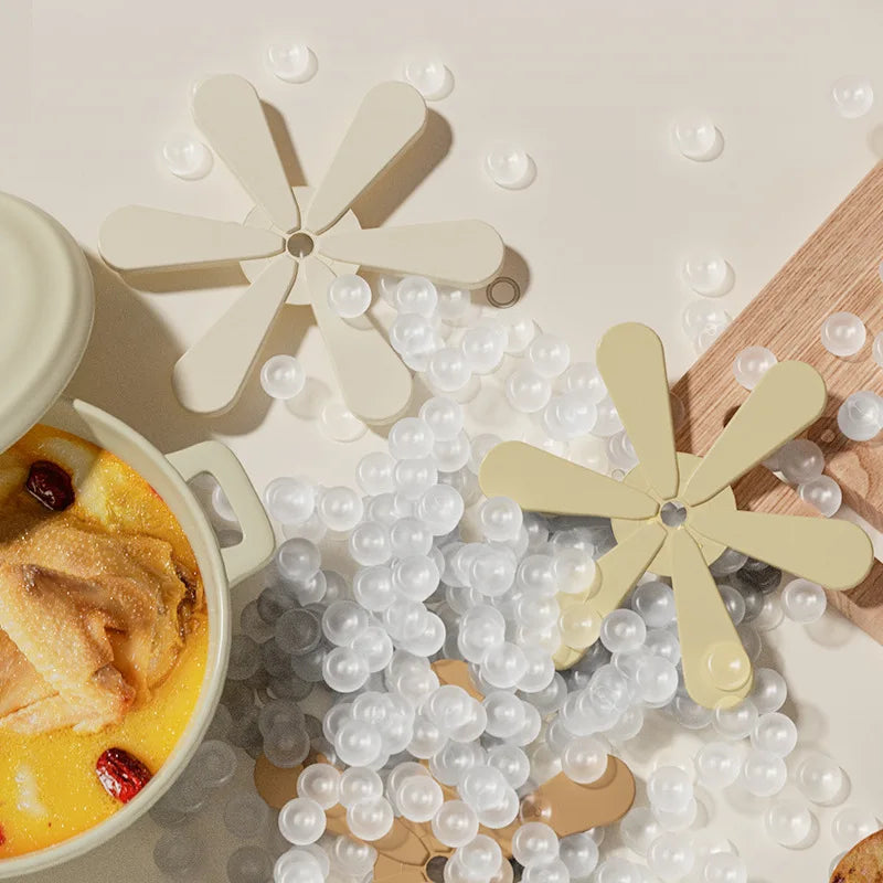 1 juego de cuenco plegable antideslizante de silicona resistente al calor