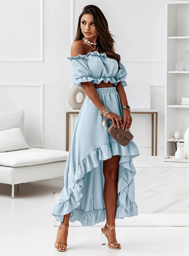Ava - Elegantes Rüschen-Outfit