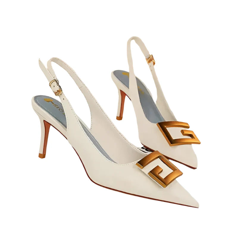 Myline – Tacones ajustables con tiras slingback