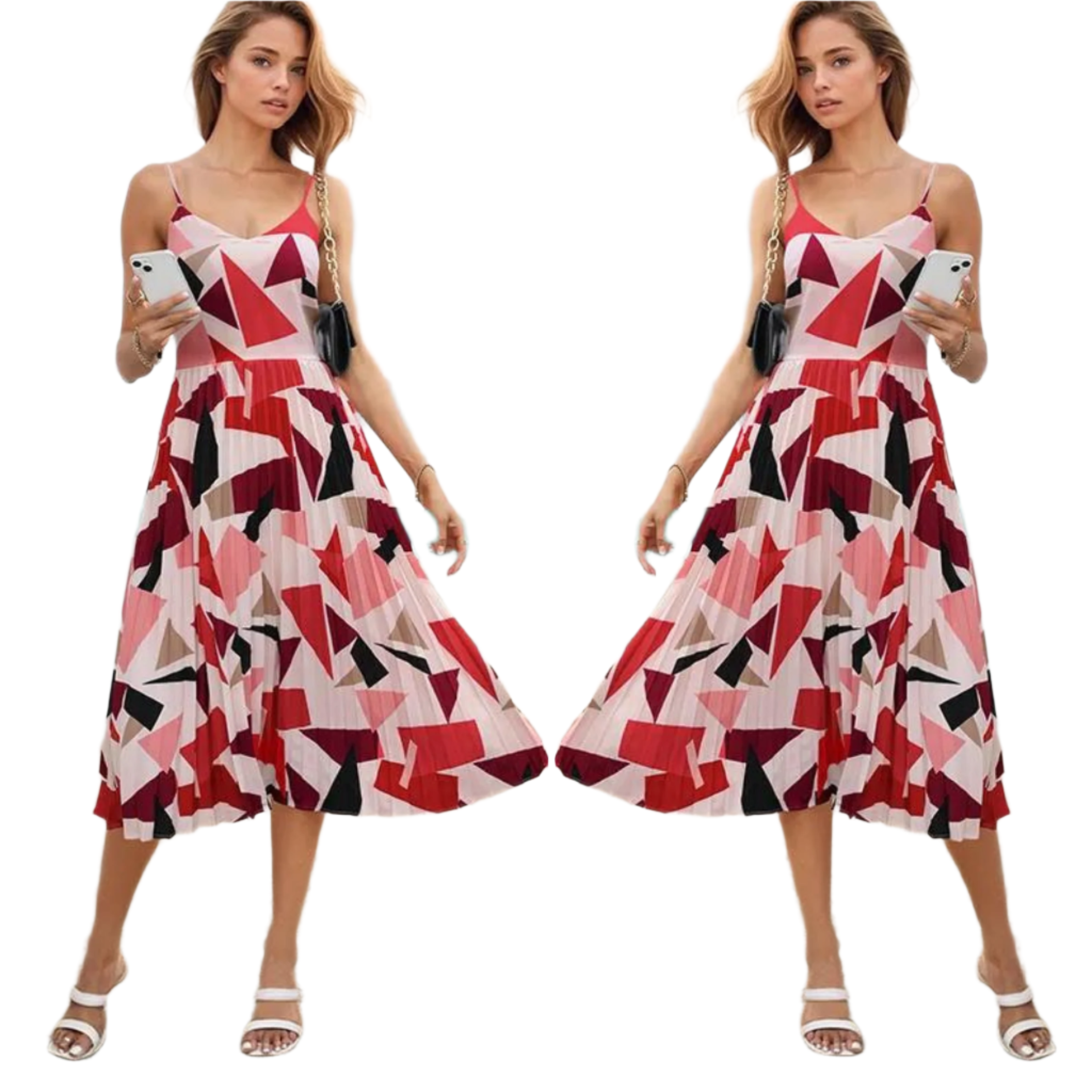 Agnes - Abstraktes Geometrisches Kleid