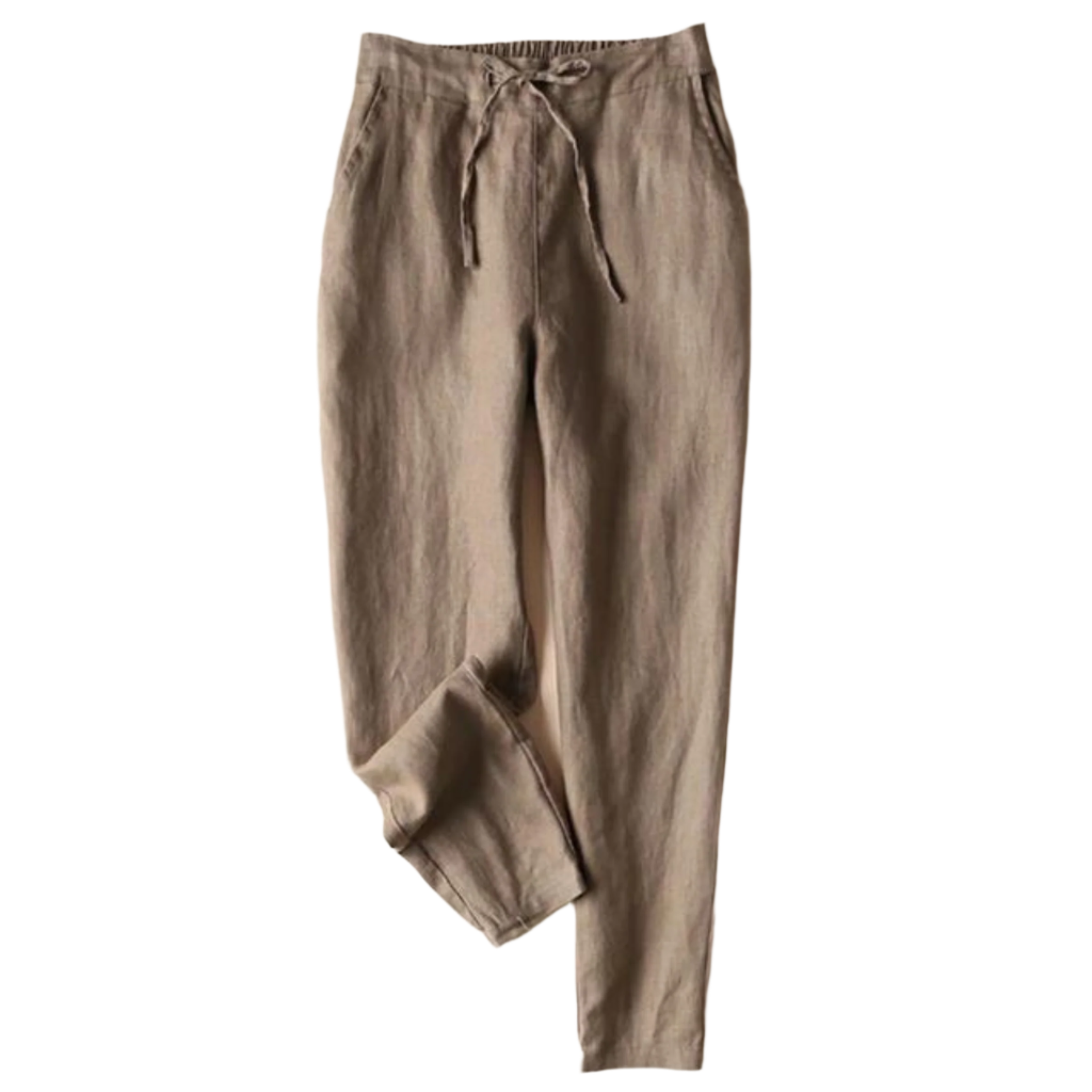 Pierre- Entspannte Leinenhosen mit Kordelzug und zeitlosem Design