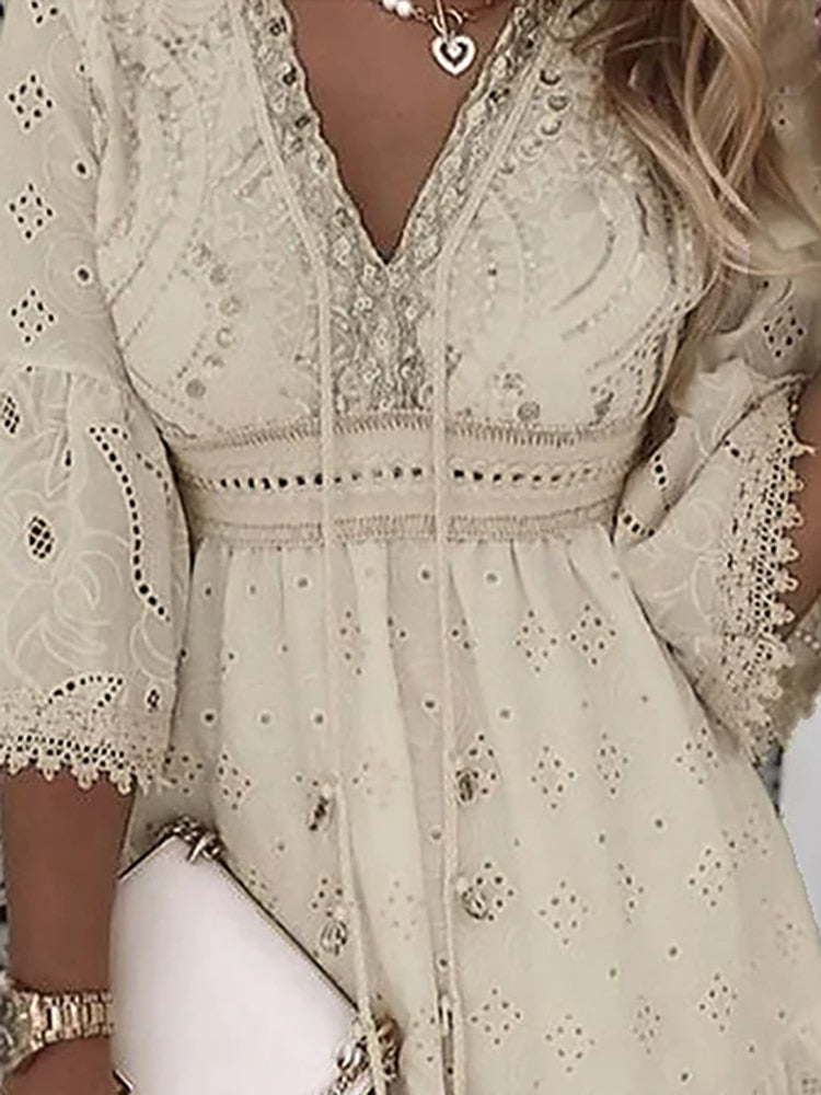 Mila Leichte Sommerkleid – Atmungsaktiver Komfort mit femininer Passform