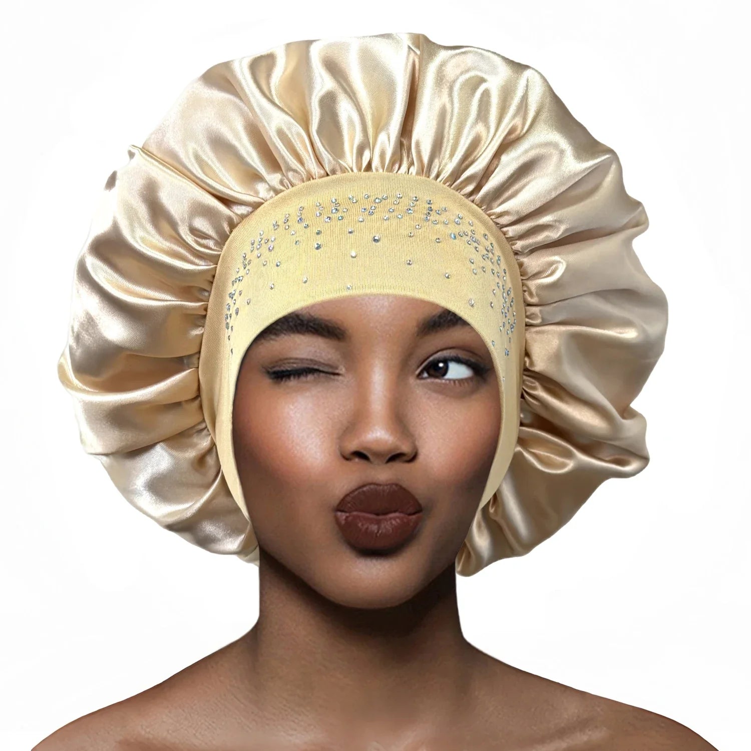 Aghi da cucito in raso con strass Luxus