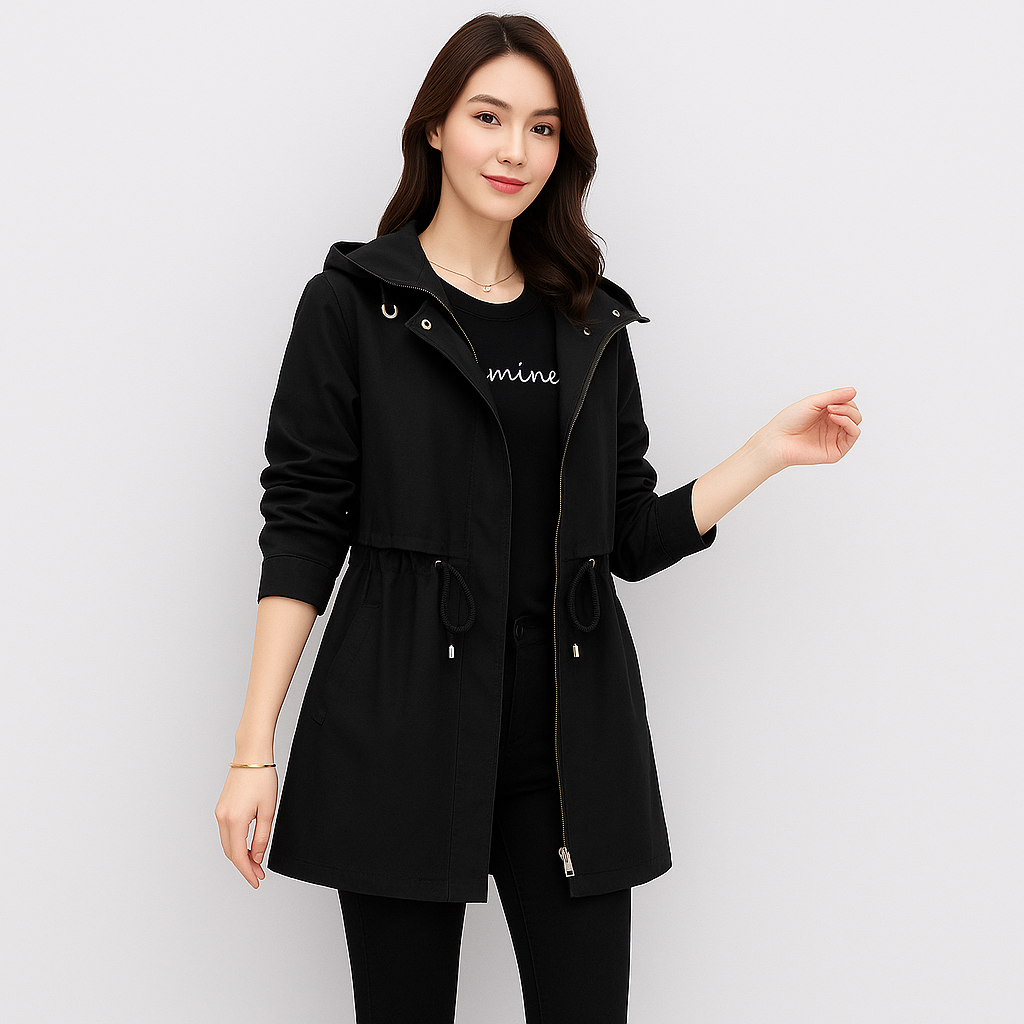 Savanna | Elegante gabardina con capucha